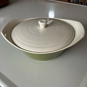 Gorgeous El Verde Max Shonfeld Green Covered Vegetable Casserole Dish